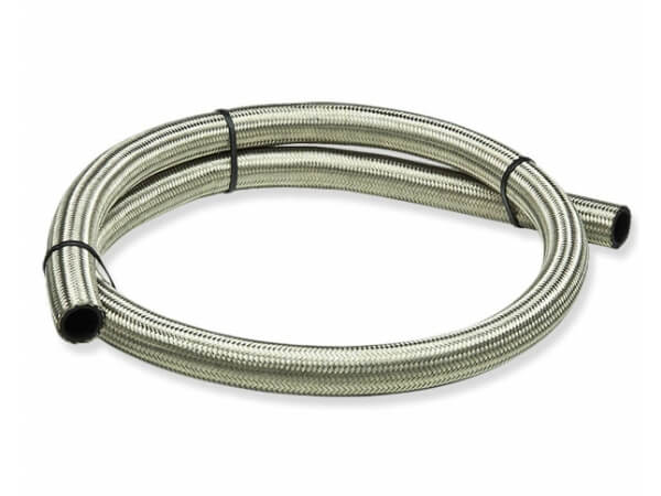 A sample of metal braided rubber hose